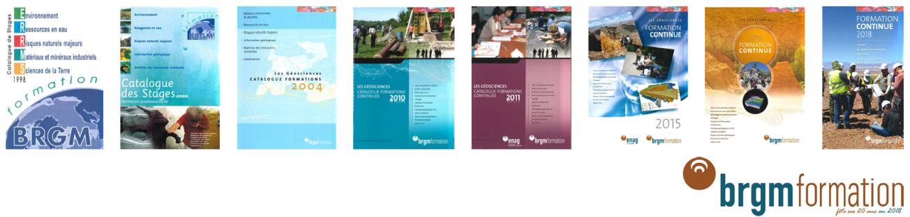 BRGM Formation catalogue covers over the years 