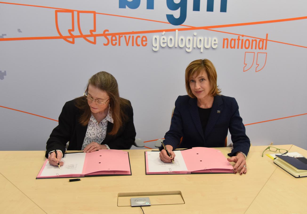 Signature of the MOU between BRGM and the Lawrence Berkeley National Laboratory 