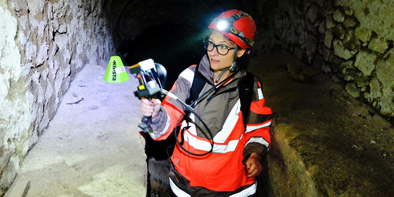 Digitisation of the underground galleries beneath the Saint-Rémi Museum in Reims with the ZEB-Revo tool (3D laser survey)