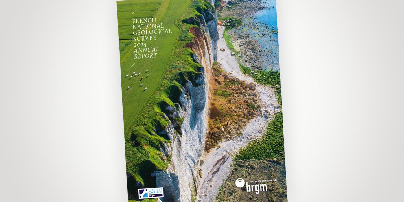 Couverture du rapport d'activité 2014 du BRGM 