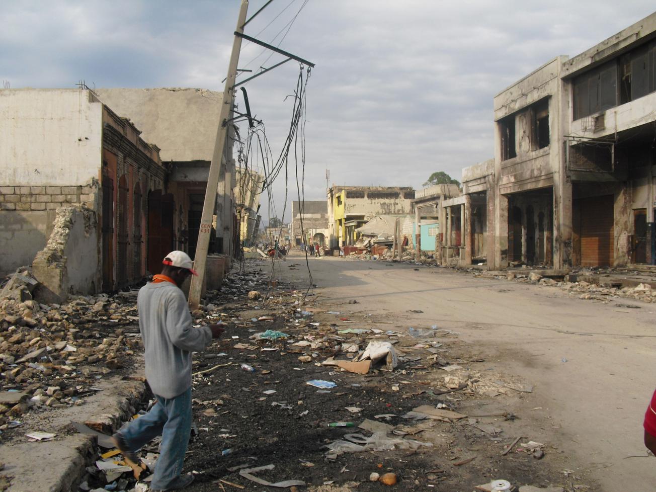 Destructions causées à Port-au-Prince par le séisme du 12 janvier 2010 