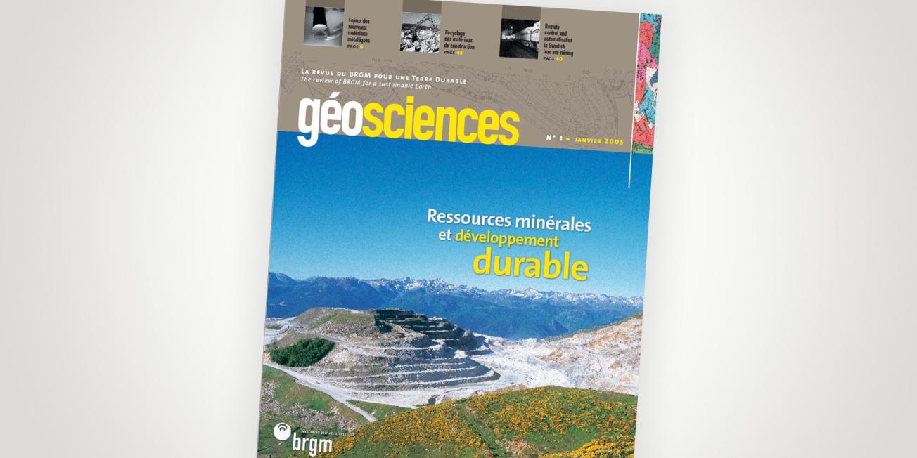 Cover of Issue 1 of the Géosciences journal