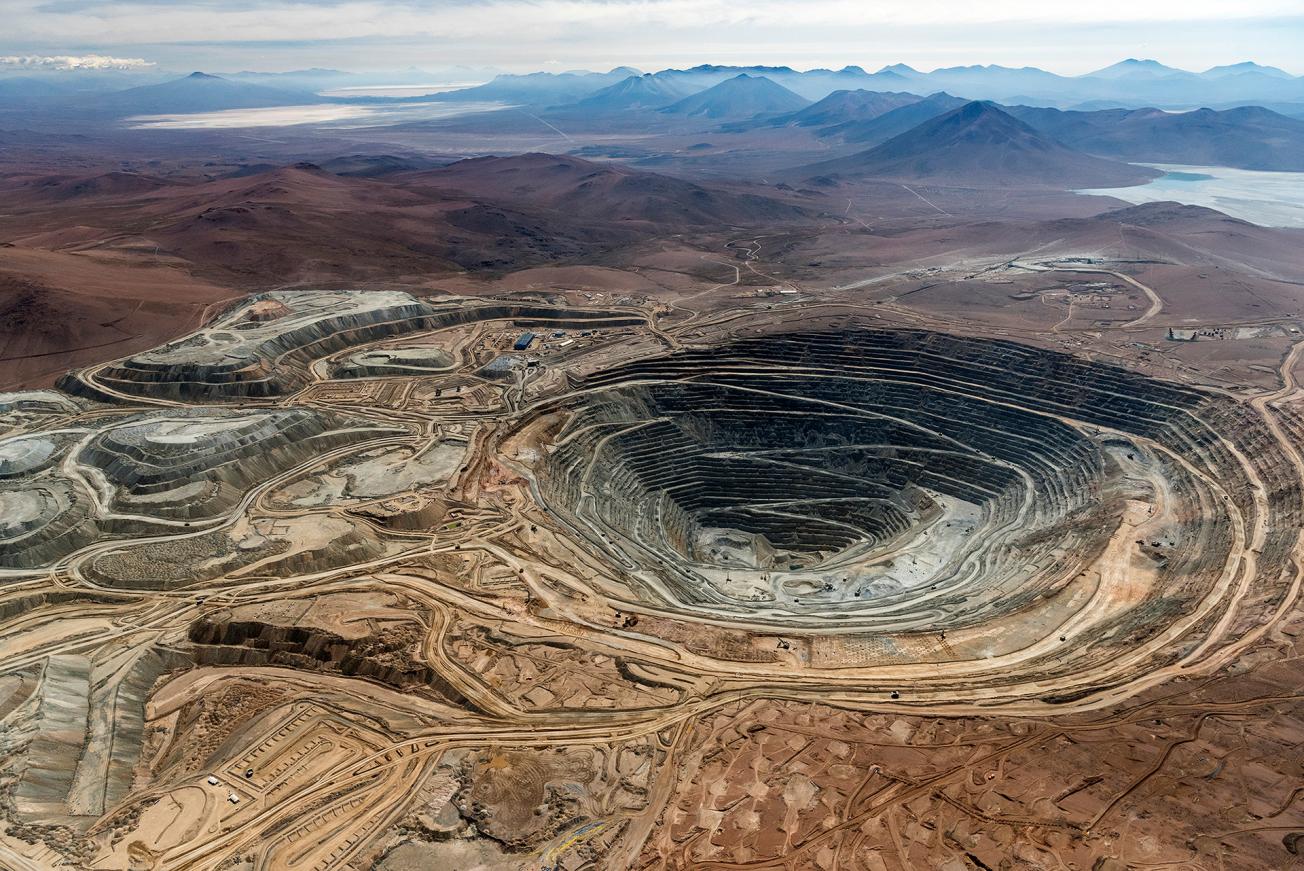 Open-pit copper mine 