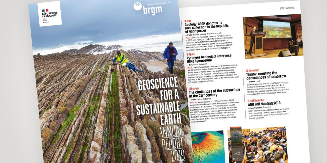 Cover of BRGM Annual Report 2019