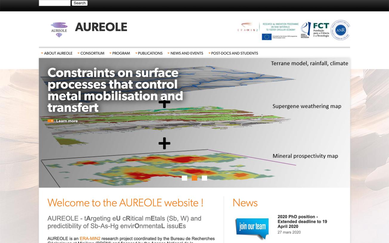 AUREOLE home page