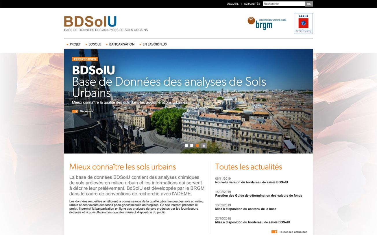 Page d’accueil BDSolU