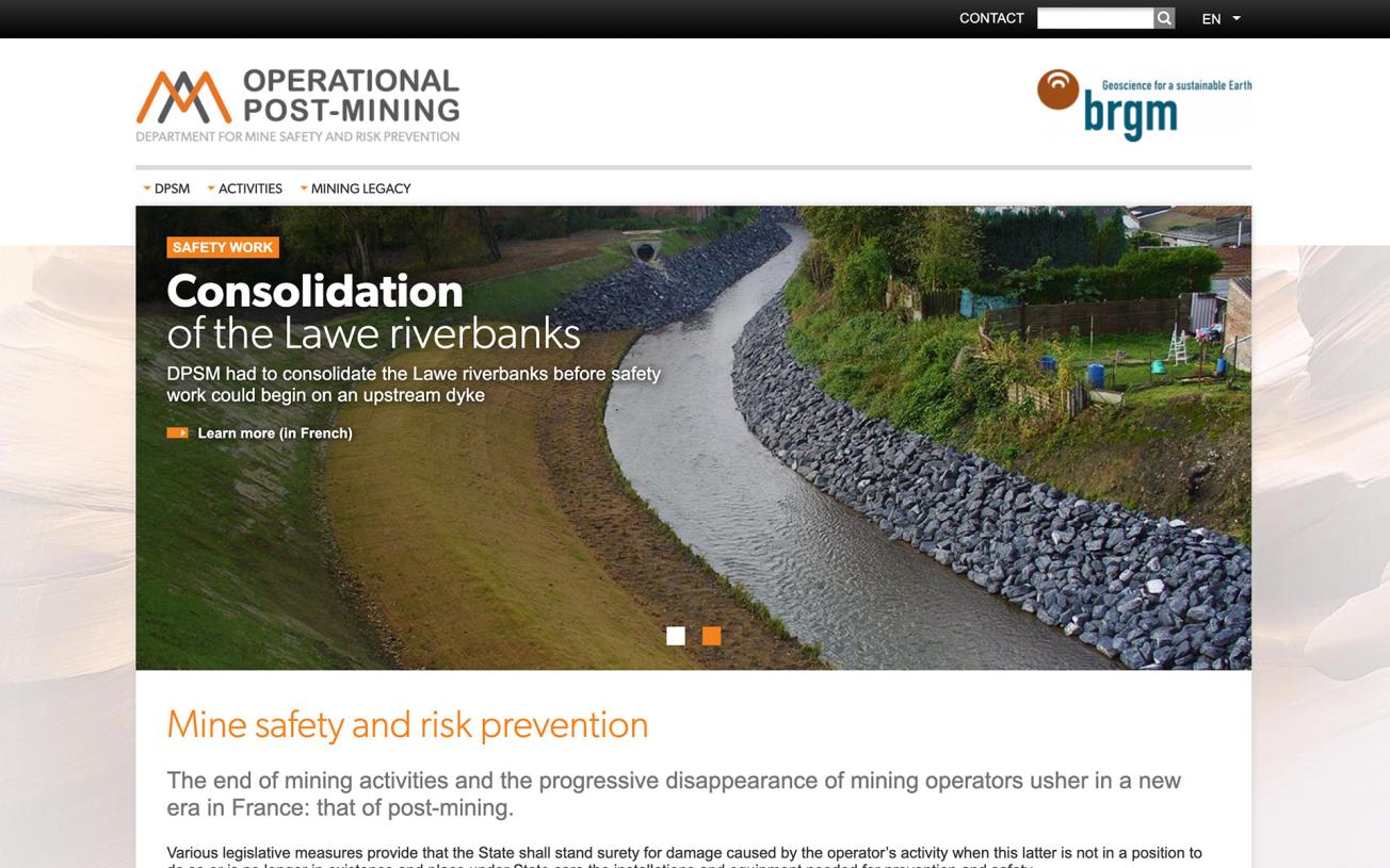 Prevention and Mining Safety Department home page