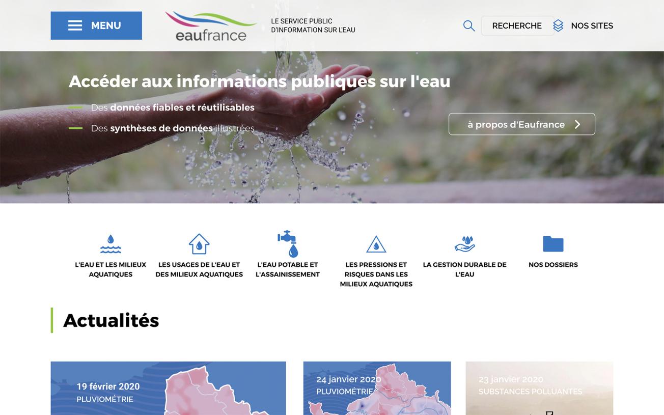 EauFrance home page