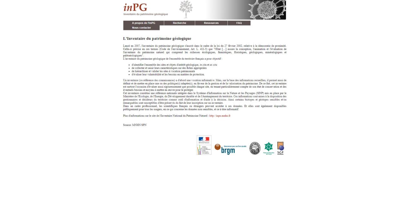 Page d’accueil INPG