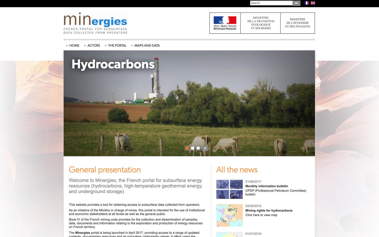 Minergies home page