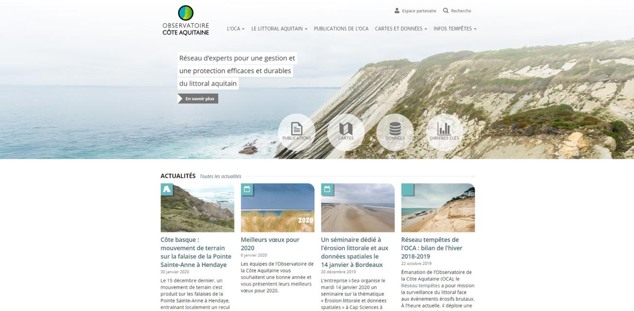 Observatory of the Aquitaine coast home page