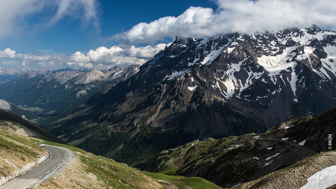 Érosion au col du Lautaret-Galibier, Hautes-Alpes