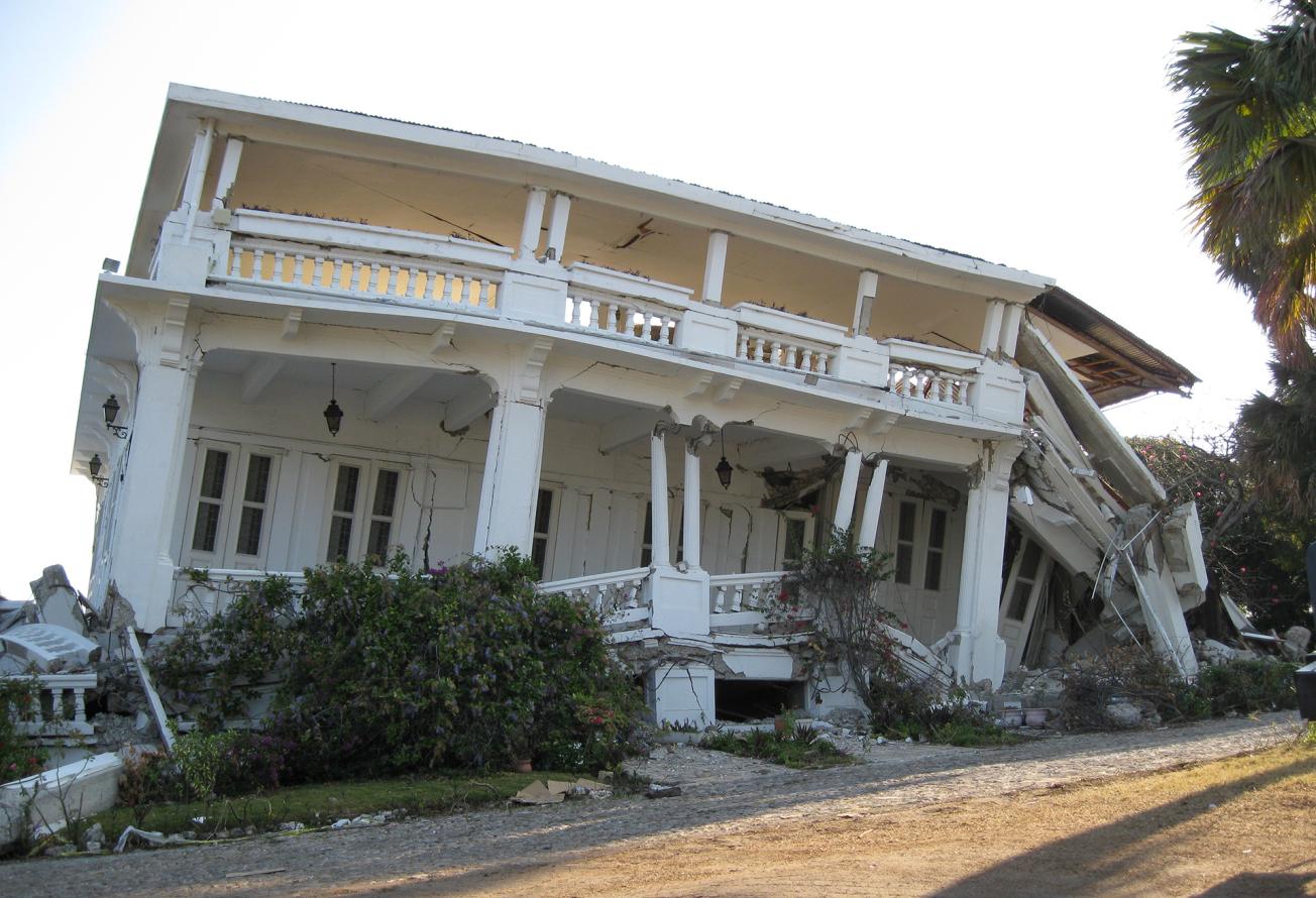 Bâtiments de Port-au-Prince détruits lors du séisme, Haïti
