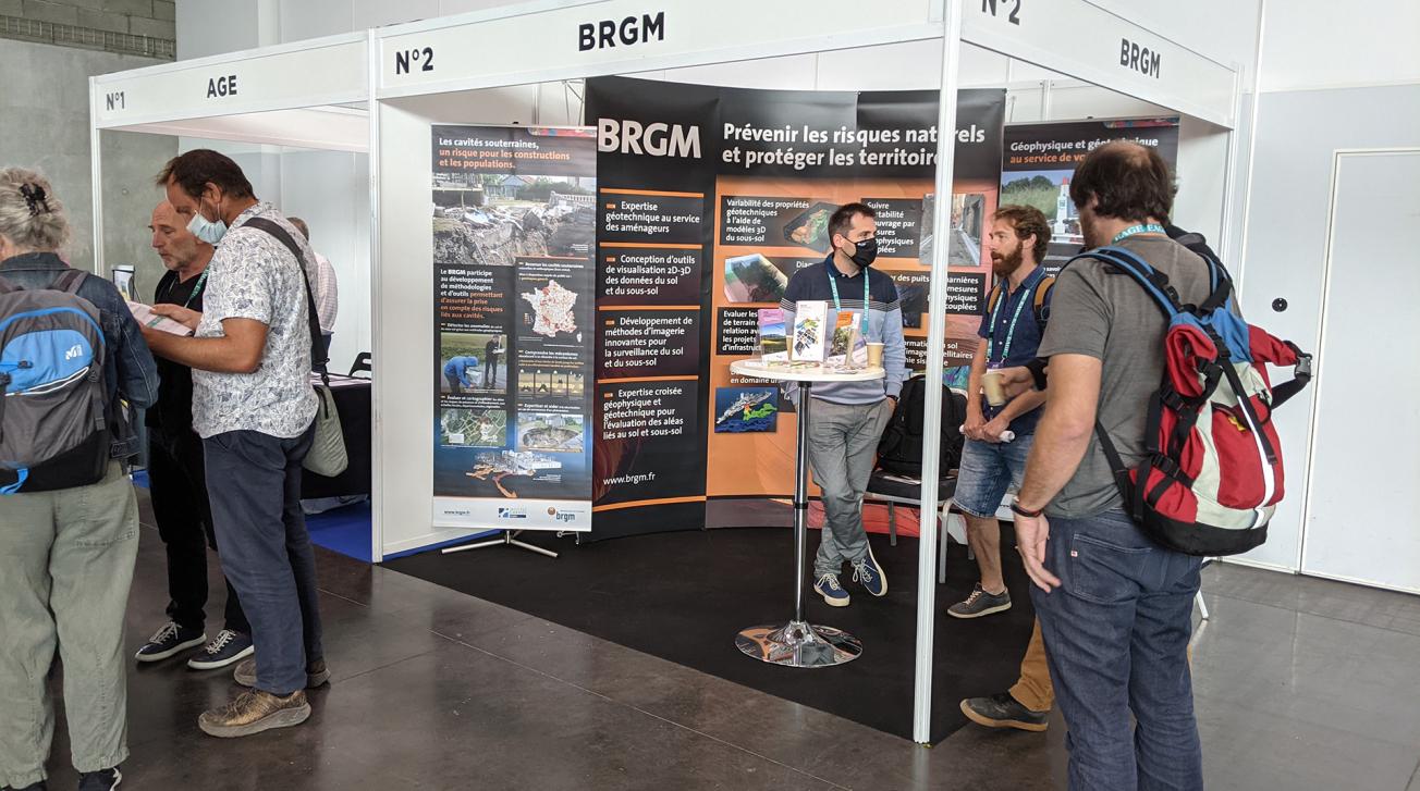 Stand du BRGM au congrès international Near Surface Geoscience 2021