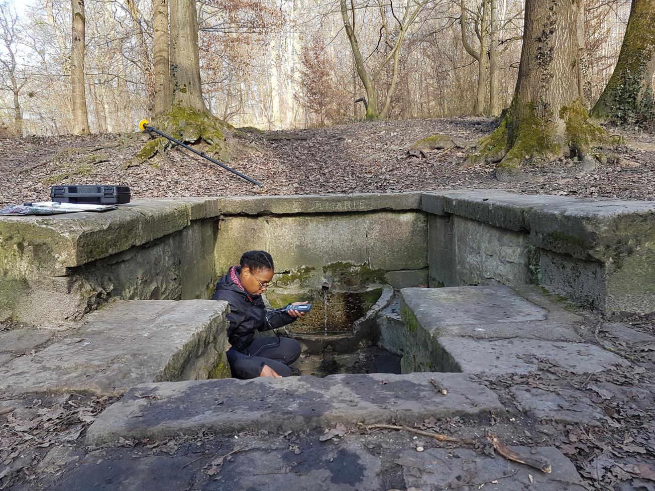 Physico-chemical measurements at the Fontaine Sainte-Marie (Clamart, 2019).