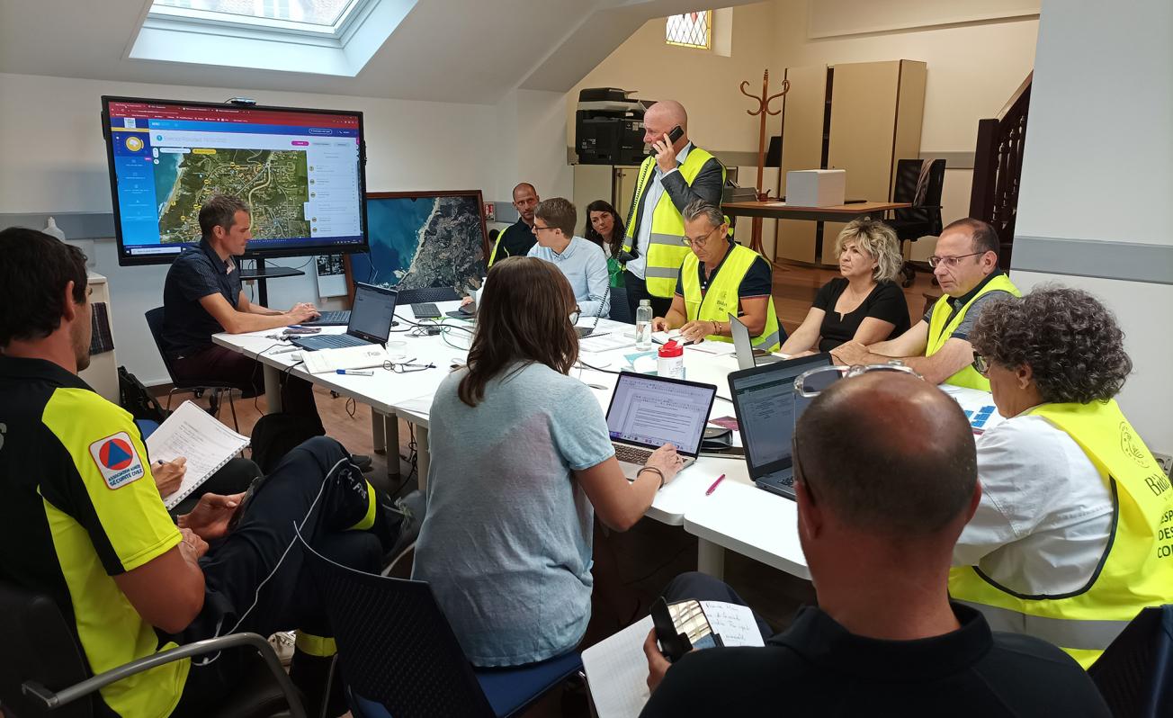 On 19 May 2022, BRGM conducted a “life-size” crisis management exercise simulating a major cliff failure in Bidart (Pyrénées-Atlantiques, 2022).