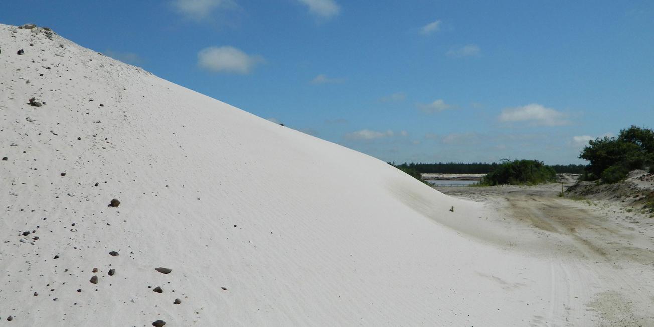 Sand pit at Marcheprime (Gironde, France).