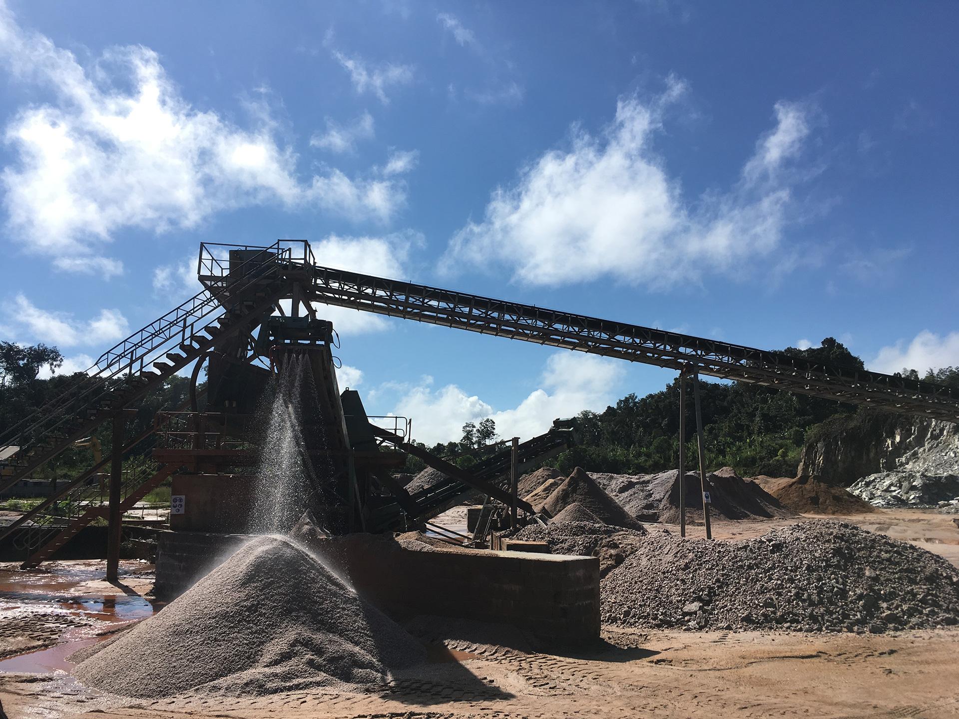 Quarry of the Galion, near Cayenne in French Guiana 