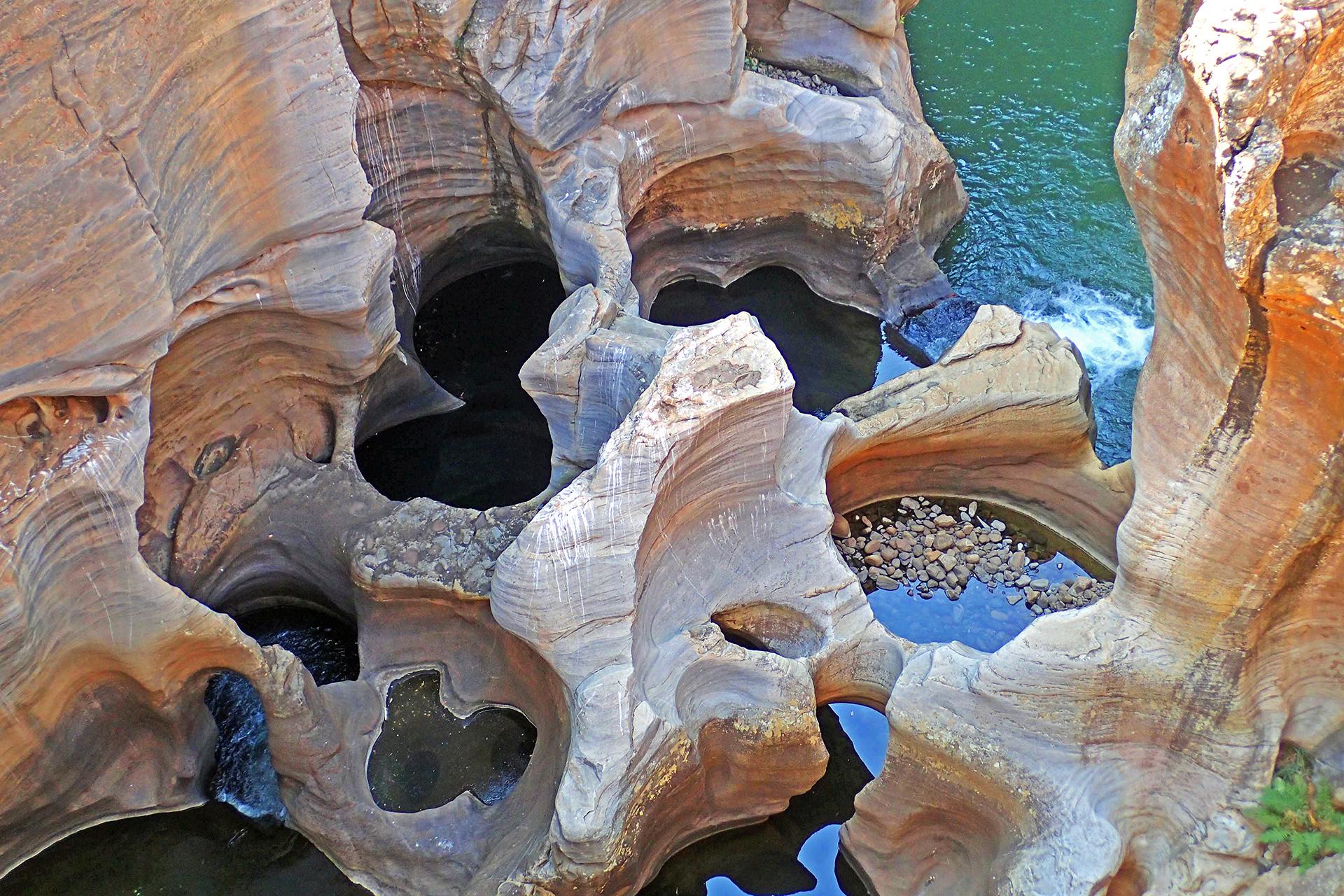 Bourke's Luck giant potholes in South Africa 