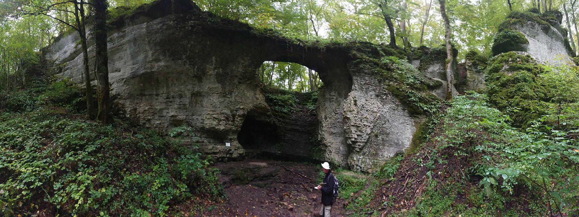 Reconnaissance géologique du Pont sarrazin (Vandoncourt, 2021).