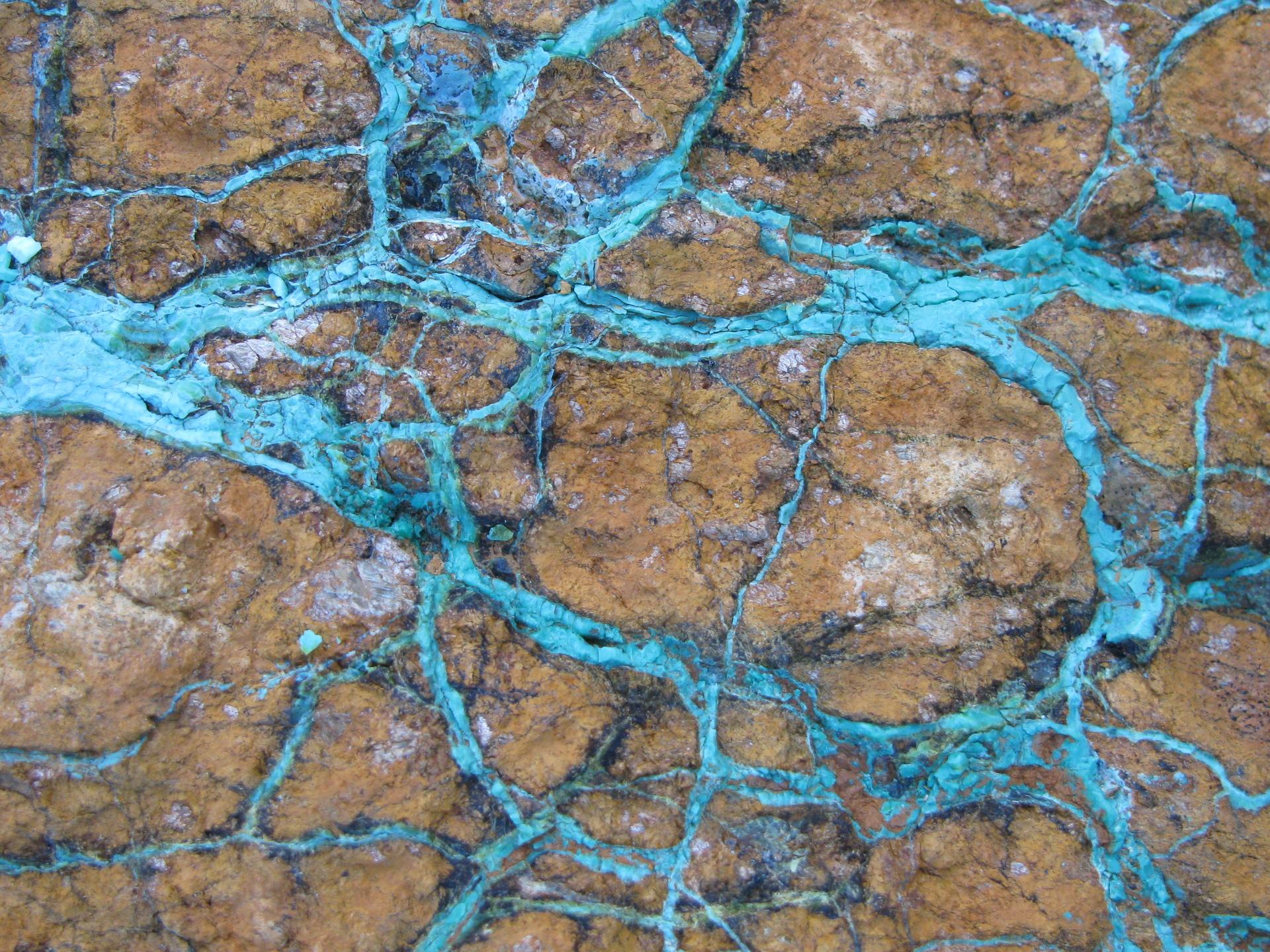 Minerai de saprolite avec garniérite, Nouvelle-Calédonie
