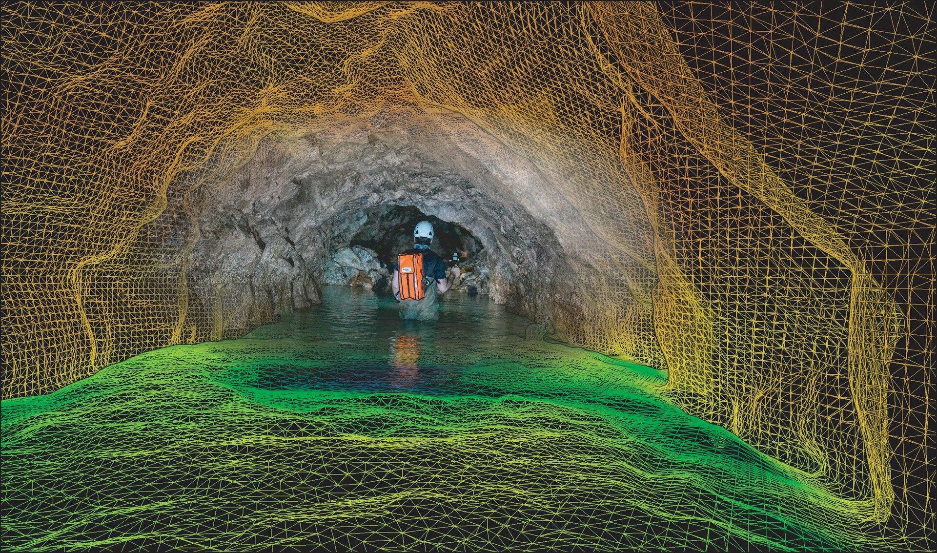 Scan 3D d’une galerie souterraine, Haute-Vienne