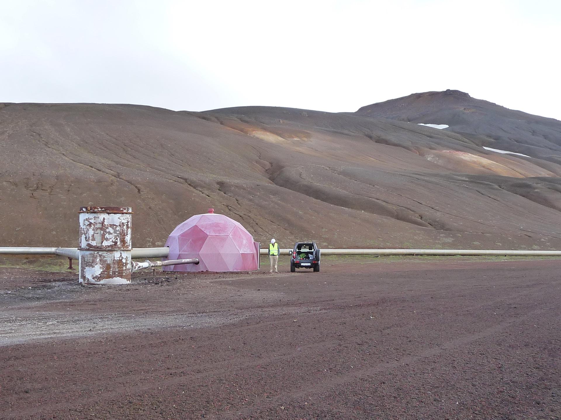 Geothermal drilling head, Iceland
