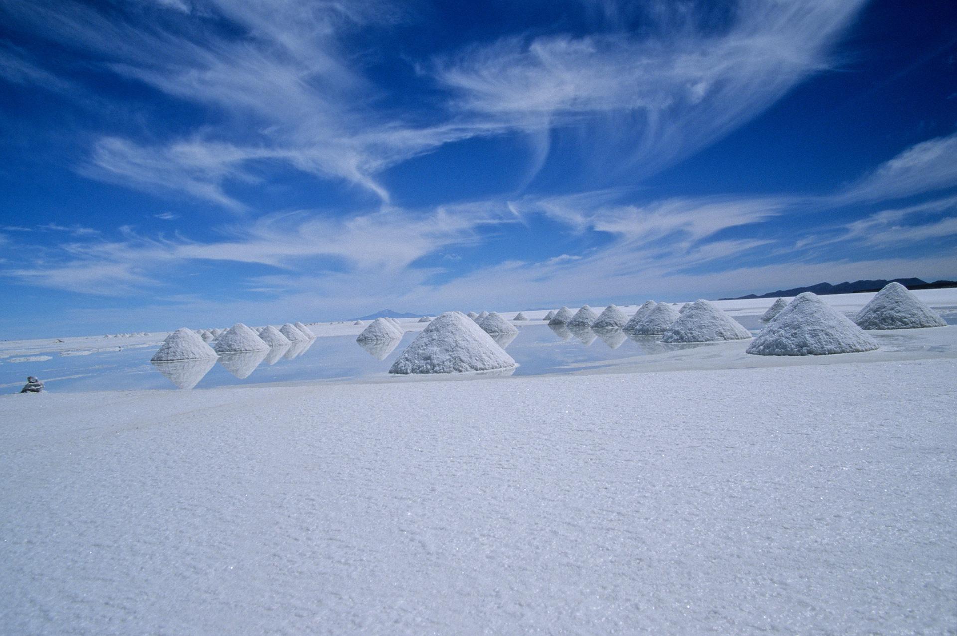 The Uyuni salt flat, Bolivia