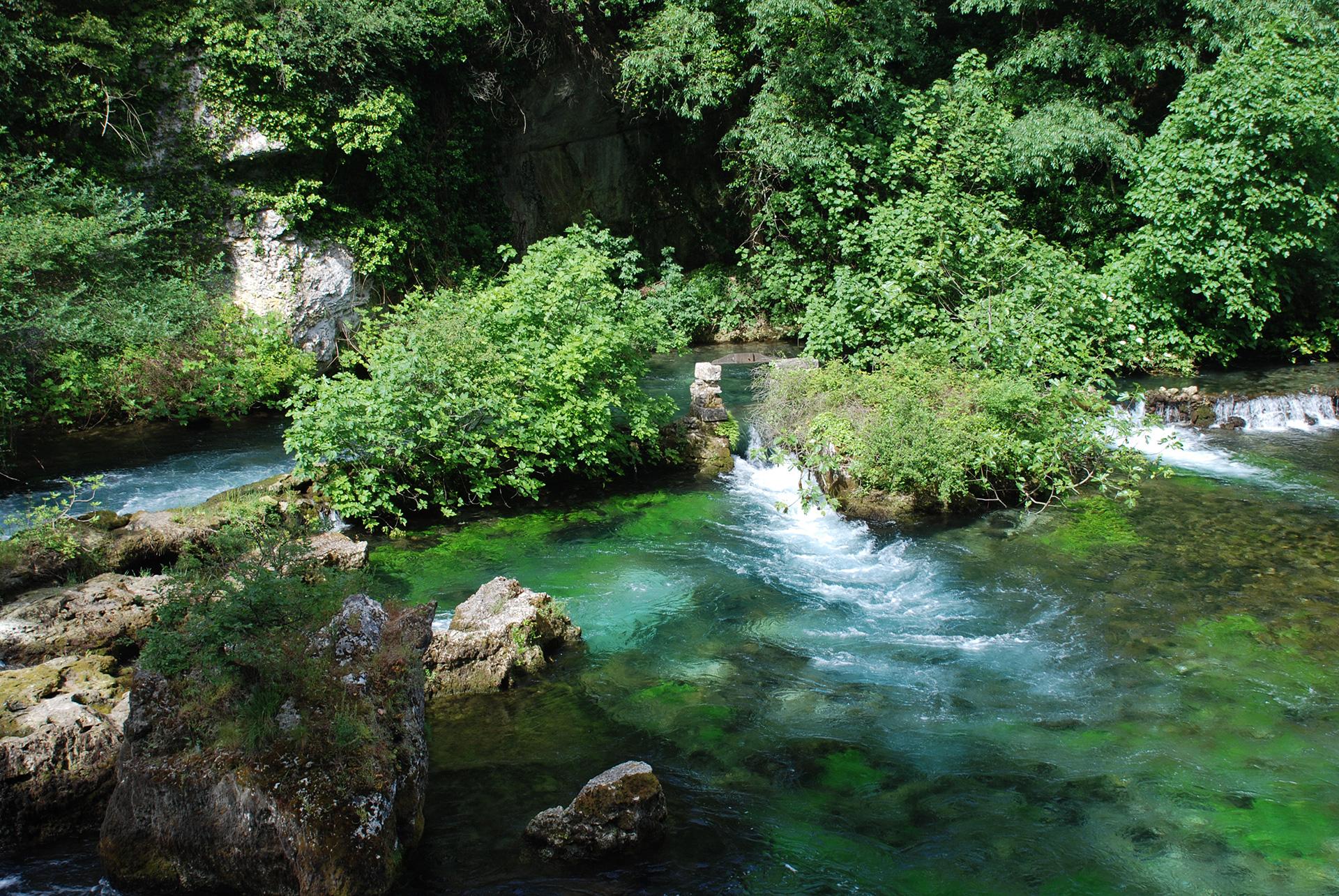 Griffon ou source latérale de la Fontaine de Vaucluse