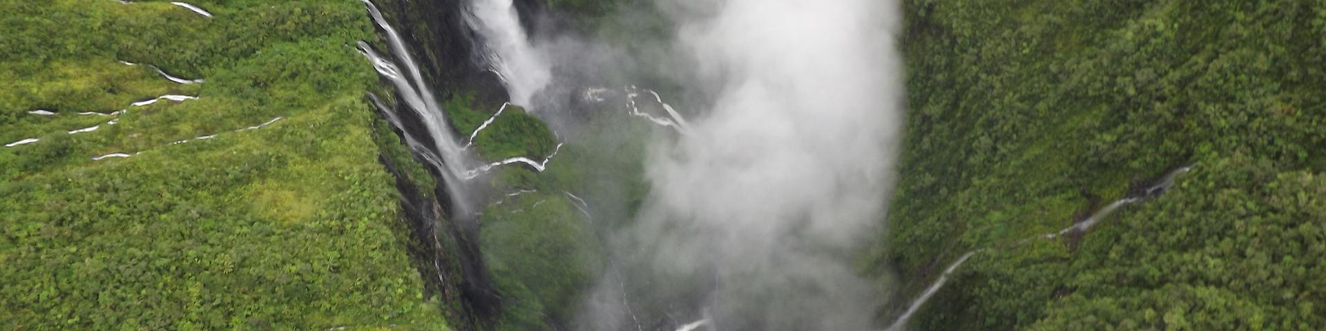 Survol héliporté du Trou de Fer, La Réunion