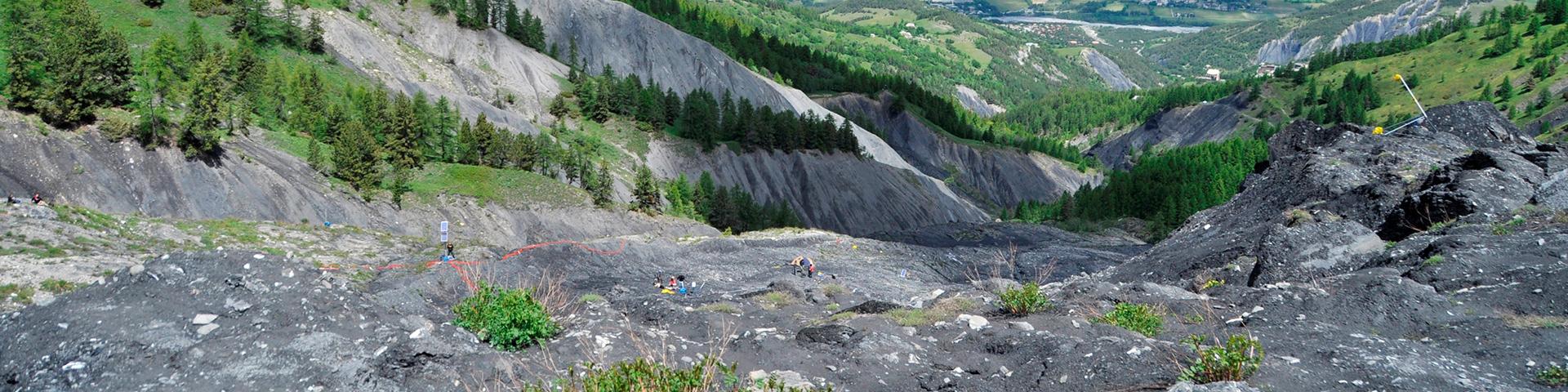 View from the top of the Super-Sauze landslide, Enchastrayes