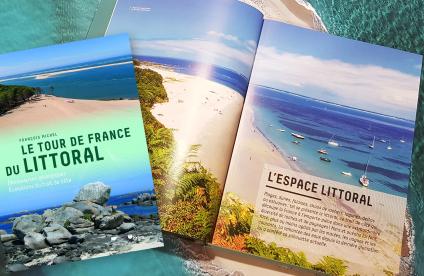 Cover and excerpt from the book Le Tour de France du littoral 