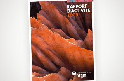Couverture du rapport d'activité 2009 du BRGM 