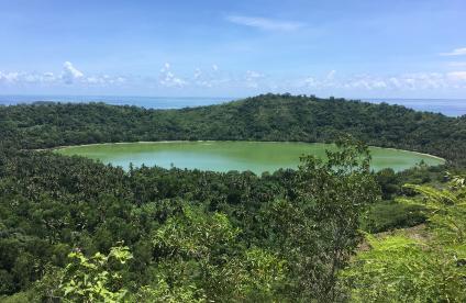 Lake Dziani, a vestige of recent volcanic activity in Mayotte 