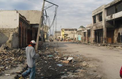 Destructions causées à Port-au-Prince par le séisme du 12 janvier 2010 