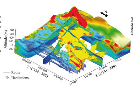 Modèle de résistivité de l’île de Mayotte et caractérisation 3D d’une alternance de coulées 