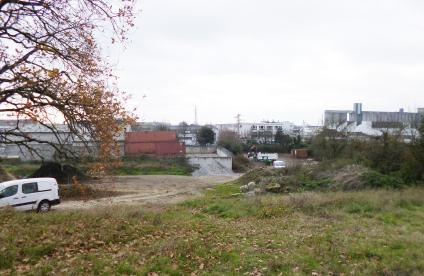Industrial wasteland in Nantes (Loire-Atlantique). 