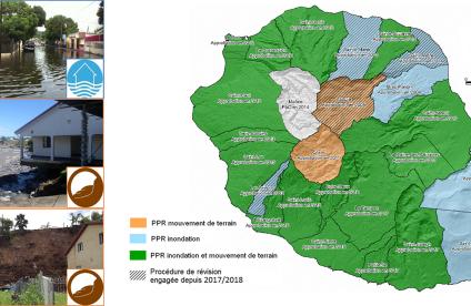 Etat des PPR inondation et mouvements de terrain à La Réunion