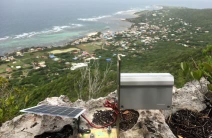 Remote camera for monitoring Sargassum seaweed washing up