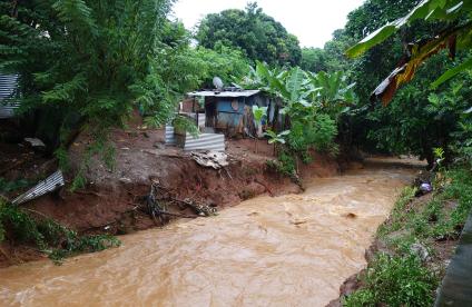 Inondation avec glissement de terrain à Mayotte