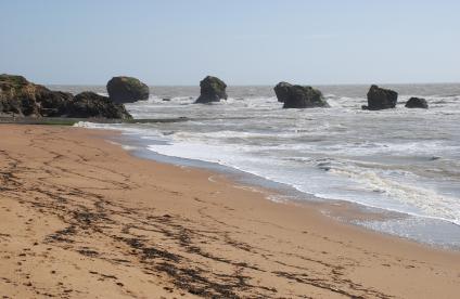 The Cinq Pineaux rocks on the Vendée coast