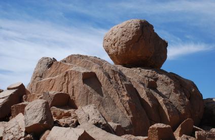 Granite boulder field in the Atakor Massif