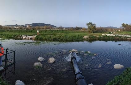 Système de recharge de l'aquifère côtier du Gapeau par des eaux de rivière "Aquarenova", développé par Suez à Hyères