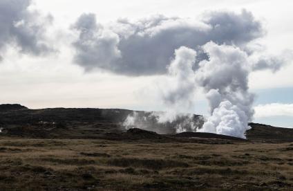 Fumerolle en Islande