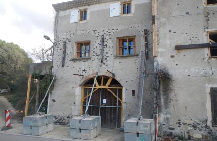 Consolidation of a house damaged by the earthquake in Le Teil (municipality of Viviers, 2020)