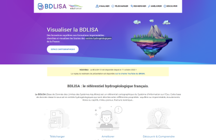 Homepage of the BDLISA website 