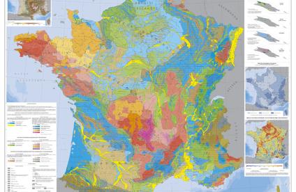 Overview of the new hydrogeological map of France.