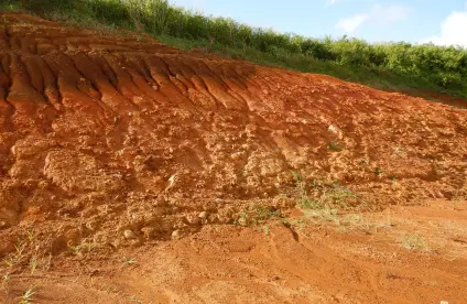 Profile of weathering of conglomerate deposits (Sainte-Marie, 2019). 