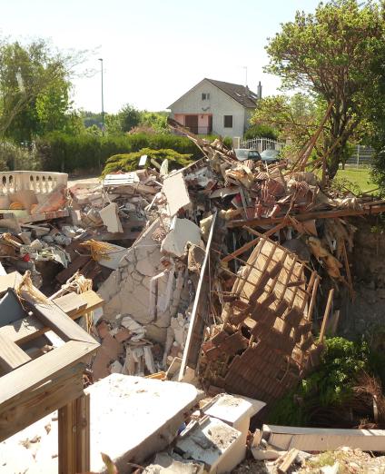 Collapse of a house