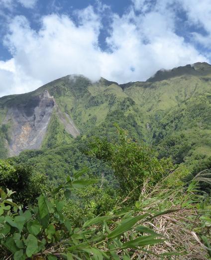 The Samperre cliff, Martinique